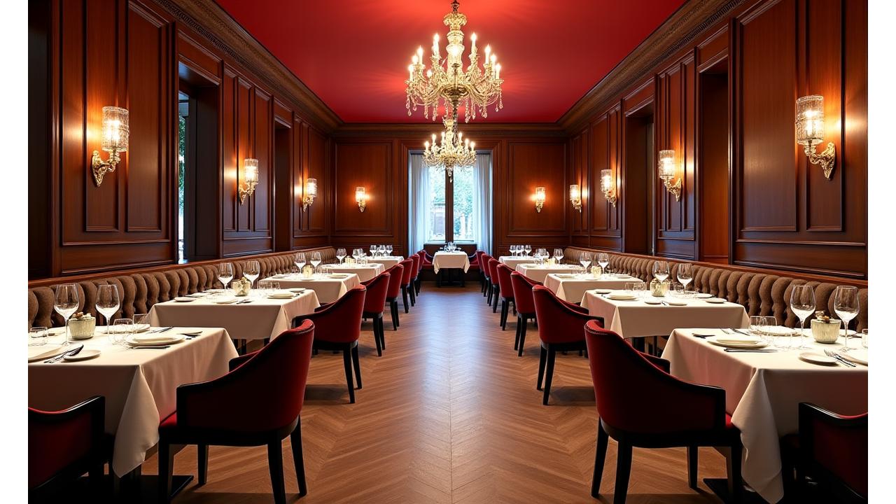 Intérieur élégant de la salle principale du restaurant
